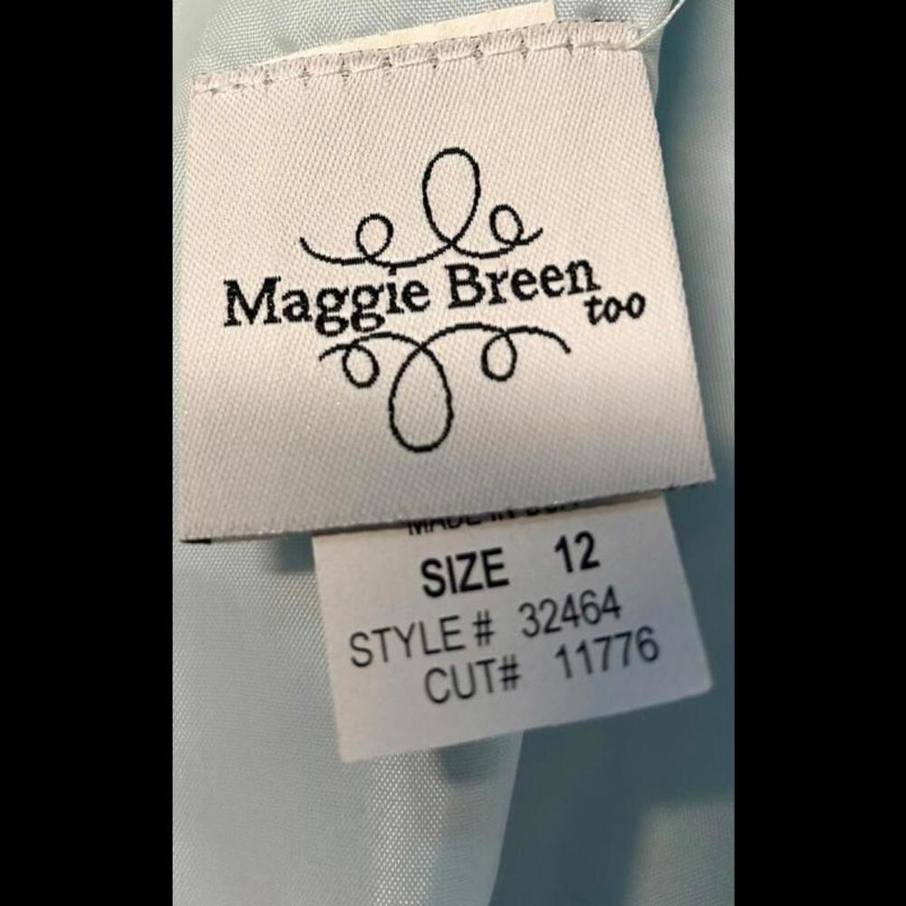 Maggie Breen too Blue linen dress girls size 12 - Picture 3 of 3